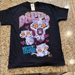 Black KPOP Demon Hunters Graphic T-Shirt